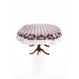 Stylista Pink & White Abstract Waterproof Oval 2 Seater Table Cover-picture-15