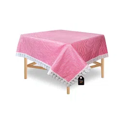Stylista Pink & White Waterproof 4 Seater SquareTable Cover-picture-23
