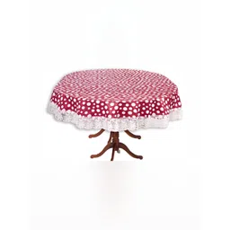 Stylista Pink Waterproof Plastic Oval 8-Seater Table Cover-picture-39