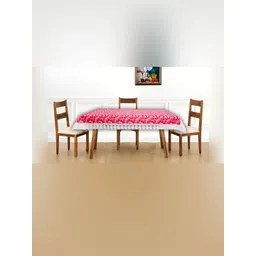 Stylista Red & White Printed 1.98 m x 1.98 m Waterproof Rectangle Table Cover-picture-16