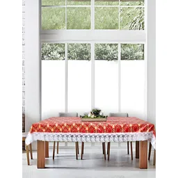 Stylista Red & Yellow Waterproof 8 Seater Rectangle Table Cover-picture-30