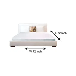 Stylista White Cotton Water Resistant Elastic Strap Mattress Protector-image-2