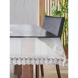Stylista White Floral Printed Waterproof Rectangle 10-Seater Table Cover-picture-18