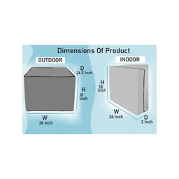 Stylista White Printed Waterproof Air Conditioner Covers image 2