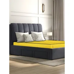 Stylista Yellow Cotton Water Resistant Elastic Strap Queen Mattress Protector-picture-13