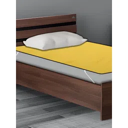 Stylista Yellow Cotton Water Resistant Mattress Protector-picture-41