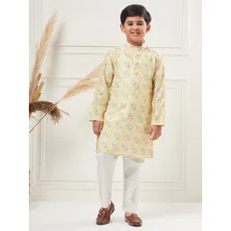 Stylo Bug Boys Printed Regular Kurta with Trousers-picture-32