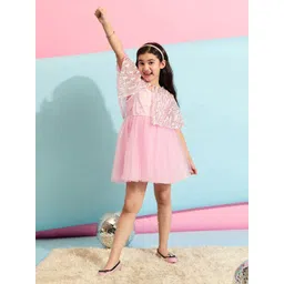 Stylo Bug Girls Embellished Fit & Flare Dress-image-37