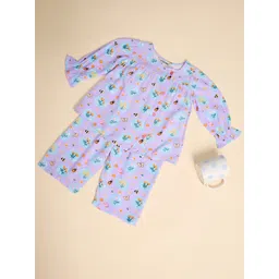 Stylo Bug Girls Floral Printed Night suit-picture-18