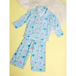 Stylo Bug Girls Floral Printed Night suit-picture-42