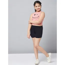 Stylo Bug Girls Striped Top with Shorts-picture-45