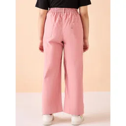 stylobug Stylo Bug Cotton Solid Cargo Pants - Pink image 3