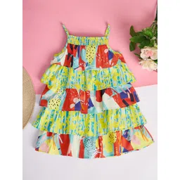 StyloBug Girls Print Empire Dress-picture-23