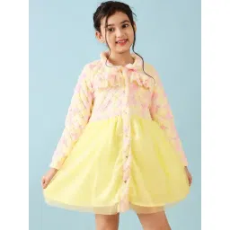 StyloBug Girls Yellow Embroidery Dress-picture-13