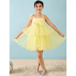 StyloBug Girls Yellow Printed Dress-picture-16