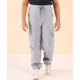 stylobug Stylo Bug Cotton Solid Cargo Pants - Grey-picture-26