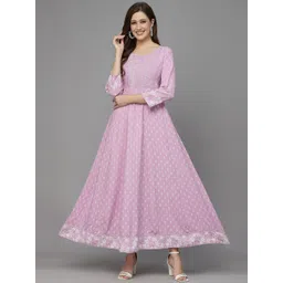 Stylum Ethnic Motifs Printed Fit & Flare Ethnic Dress-picture-17