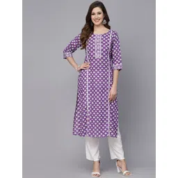 Stylum Ethnic Motifs Printed Straight Kurta-picture-16