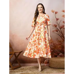 Stylum Floral Print Fit & Flare Maxi Dress-picture-27