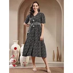 Stylum Print Fit & Flare Midi Dress-picture-33