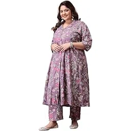 stylum Women Floral Printed Rayon Kurta Pant Set-picture-11