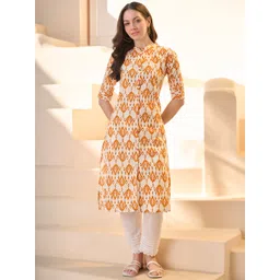 Stylum Women Geometric Printed Floral Kurta-picture-15