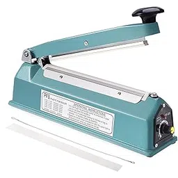 Styxon Impulse Bag Sealer, Manual Poly Bag Sealing Machine w/Adjustable Timer Heat Seal, 200 MM | 31 X 8.5 X 15.5 cm | Shrink Wrap Bag and 1 Free Replacement Kit - Silver-picture-25