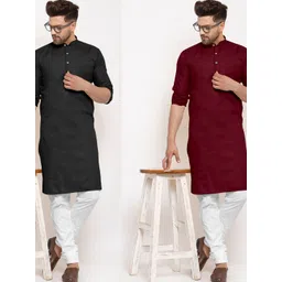 Subhasaree Men Regular Kurta with Pyjamas-image-24