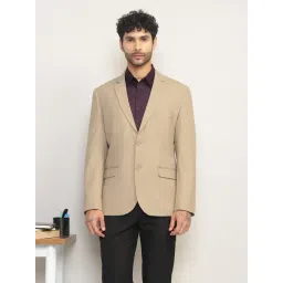 SUBTRACT Beige Slim Fit Blazer-picture-14