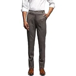 subtract Men 4 Way Stretch Wrinkle Free Slim Fit Formal Trouser with 2 inch Flexible Waistband | Men's Trousers for Office or Party-picture-19