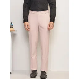 SUBTRACT Men Comfort Slim Fit Wrinkle Free Trousers-picture-40