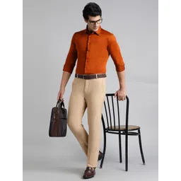 SUBTRACT Men Slim Fit Wrinkle Free Formal Trousers-picture-10