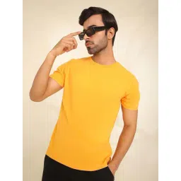SUBTRACT Mustard Regular Fit Crew T-Shirt-picture-19