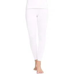 subuteay Women's Thermal Bottoms Long Underwear Base Layer Fleece Lined Compression Pants Leggings White L-picture-20