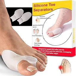 SUEFOR Bunion Corrector Silicone Toe Separators For Fast Pain Relief - Orthopedic Bunion Spacers Spreader Free Size (Toe Separator)-picture-33
