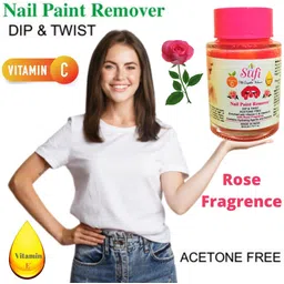 sufi the complete woman The formula is Acetone- free, contains Vitamin E & Vitamin C and will not dry or damage your nails. PREMIUM QUALITY Dip & Twist Instant Nail Paint Remover with ROSE Fragrance: - Acetone Free, Enriched with Vitamin C or Vitamin E.-picture-39