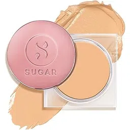SUGAR Cosmetics Mettle Cream To Powder Foundation | For All Skin,Full Coverage & Matte | 12gm - 37 Freddo (Medium Beige, Golden Peach Undertone)-picture-22