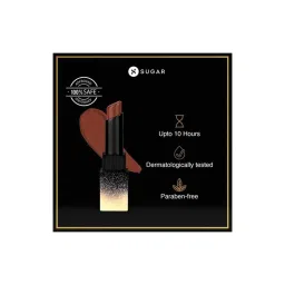 Sugar Cosmetics Nothing Else Matter Longwear Lipstick 31 Simmer Brown - 3.5 gm image 4