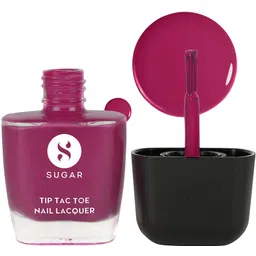 sugar cosmetics Tip Tac Toe Nail Lacquer Classic, Long-lasting, 100% Chip-resistant, Glossy 23 Mystic Magenta-picture-24