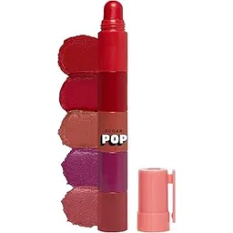 SUGAR POP 5 in 1 Lip Twist | Intense Colour Payoff | Satin Matte Finish | Ultra-pigmented | Full-coverage & Long-wear | With Castor Oil & Vitamin E | 8gm - 01 Perfect Pout-picture-56