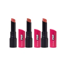 SUGAR POP Ultrastay Transferproof Lipstick - Nude Set Pack of 3-picture-19