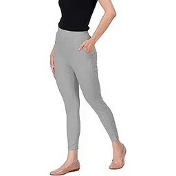 sugar star Women's Cotton Lycra Ankle Length Kurti Pant- Straight Cut Pant Stylish and Regular fit Kurti Pants for Girls and Women Pack of 1-picture-10