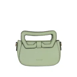 Sugarush Gisele Green Solid Medium Sling Handbag-picture-19