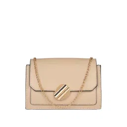 Sugarush Lacey Beige Solid Medium Sling Handbag-picture-30