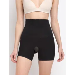 Sugathari Women Black Solid Tummy & Thigh Shaper-picture-35
