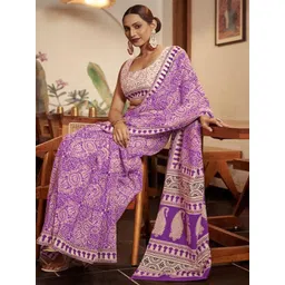 Suha Pure Cotton Block Print Saree-picture-27