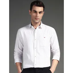 SUI DHAGA Men India Slim Fit Spread Collar Vertical Striped Cotton Formal Shirt-picture-21