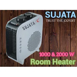 sujata Portable Fan Heater {1000 W} 2 Heat Settings, Horizontal & Overheat Protection Fan Room Heater-picture-18