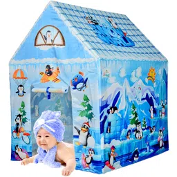 sukan tex Playhouse Tent For kids, Play Tent For Girls and Boys, Dino Playhouse Tent for 10 Years Old Kids Girls And Boys, Colorful Tent For kids (snow) (Multicolor)-picture-26