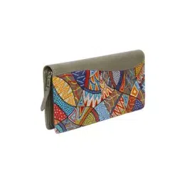 Sukeshcraft Mandla Art Cheque Book Holder for 50 Cheque Leaf/10 Cards/Currency Mandla Grey-picture-31